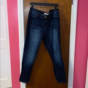 Juniors plus midi skinny jeans